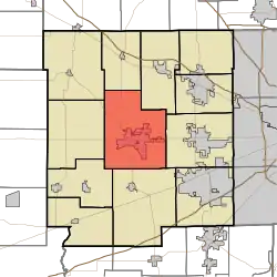 Location in Hendricks County