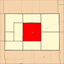 Location within Hodgeman County
