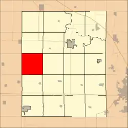 Location in Benton County