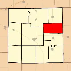 Location in Jasper County