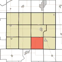 Location in Pulaski County