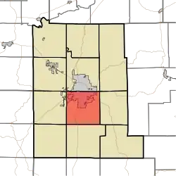 Location in Monroe County