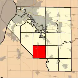 Location in St. Clair County
