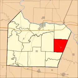 Location in Cooper County