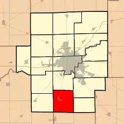 Location in Macon County