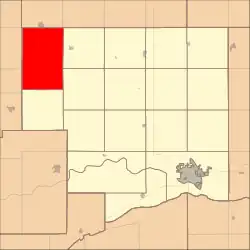 Location in Platte County