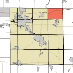 Location of York Township in Elkhart County