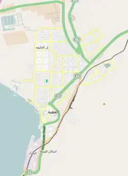 Location of Aqaba