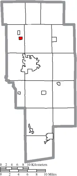 Location of Bailey Lakes in Ashland County