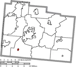 Location of Spring Valley in Greene County