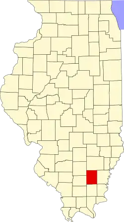 State map highlighting Hamilton County