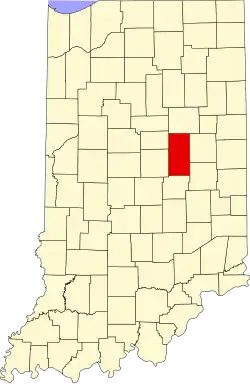State map highlighting Madison County