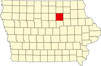 State map highlighting Butler County