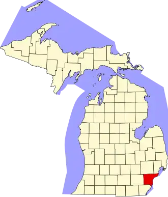 Wayne County map