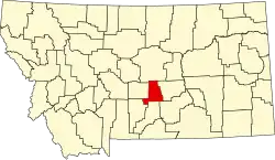 State map highlighting Golden Valley County