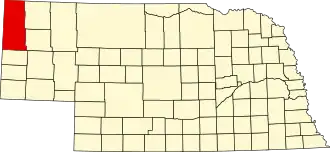 State map highlighting Sioux County