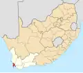 City of Cape Town within South Africa