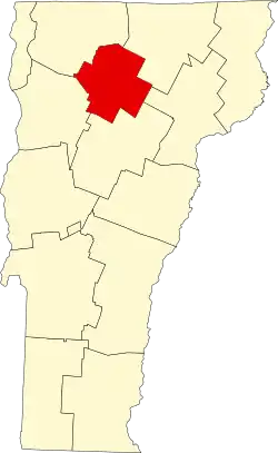 Lamoille County map