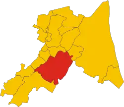 Faenza within the Province of Ravenna