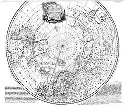 Image 52Emanuel Bowen's 1780s map of the Arctic features a "Northern Ocean". (from Arctic Ocean)