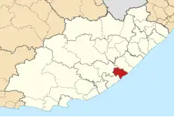 Location in the Eastern Cape