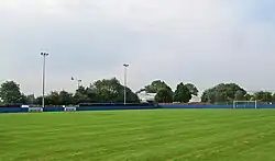 View of Plains Road, current home of the football club