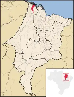 Location in Maranhão state