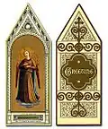 Bookmark and greeting card late 1800s