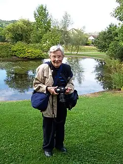 Marilyn E. Jacox with her camera