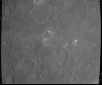 Mariner 10 image with Zeami at center