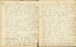 Page with script writing