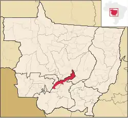 Localization of Rosario Oestea in Mato Grosso