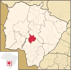 Location in Mato Grosso do Sul state