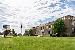 The front of Mac-Hi as seen from the north lawn in May 2023.
