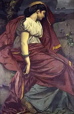 Risi as Medea in Medea mit dem Dolch (Medea with the Dagger) by Feuerbach