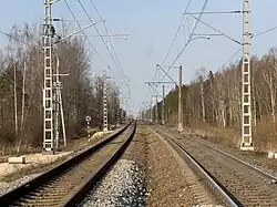 Tracks in the direction of Riga