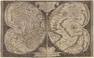 World map, 1538