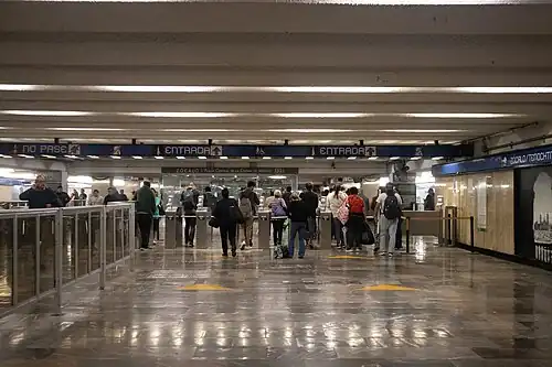 Multiple people access through the turnstiles
