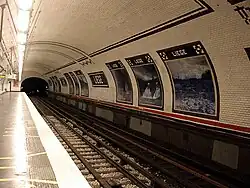 Line 13 platform at Liège