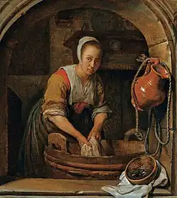 Gabriël Metsu, The Laundress (1650)