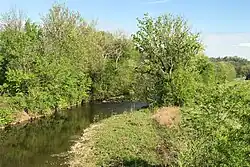 The namesake Middle Brook, on the western side of Middlebrook