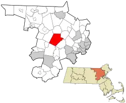 Location in Middlesex County, Massachusetts