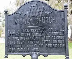 Marker for Midway Church