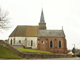 The church in Milly-sur-Thérain