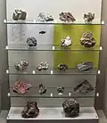Various minerals found in east Slovakia