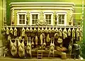Victorian butcher's shop, 1880s