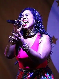 Sunshine Anderson performing in 2025