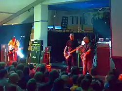 Mogwai performing onstage