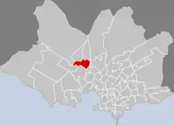 Location of Conciliación/Sayago Norte in Montevideo