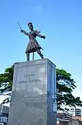 Statue of Maria Quiteria in Salvador, Bahia, Brazil